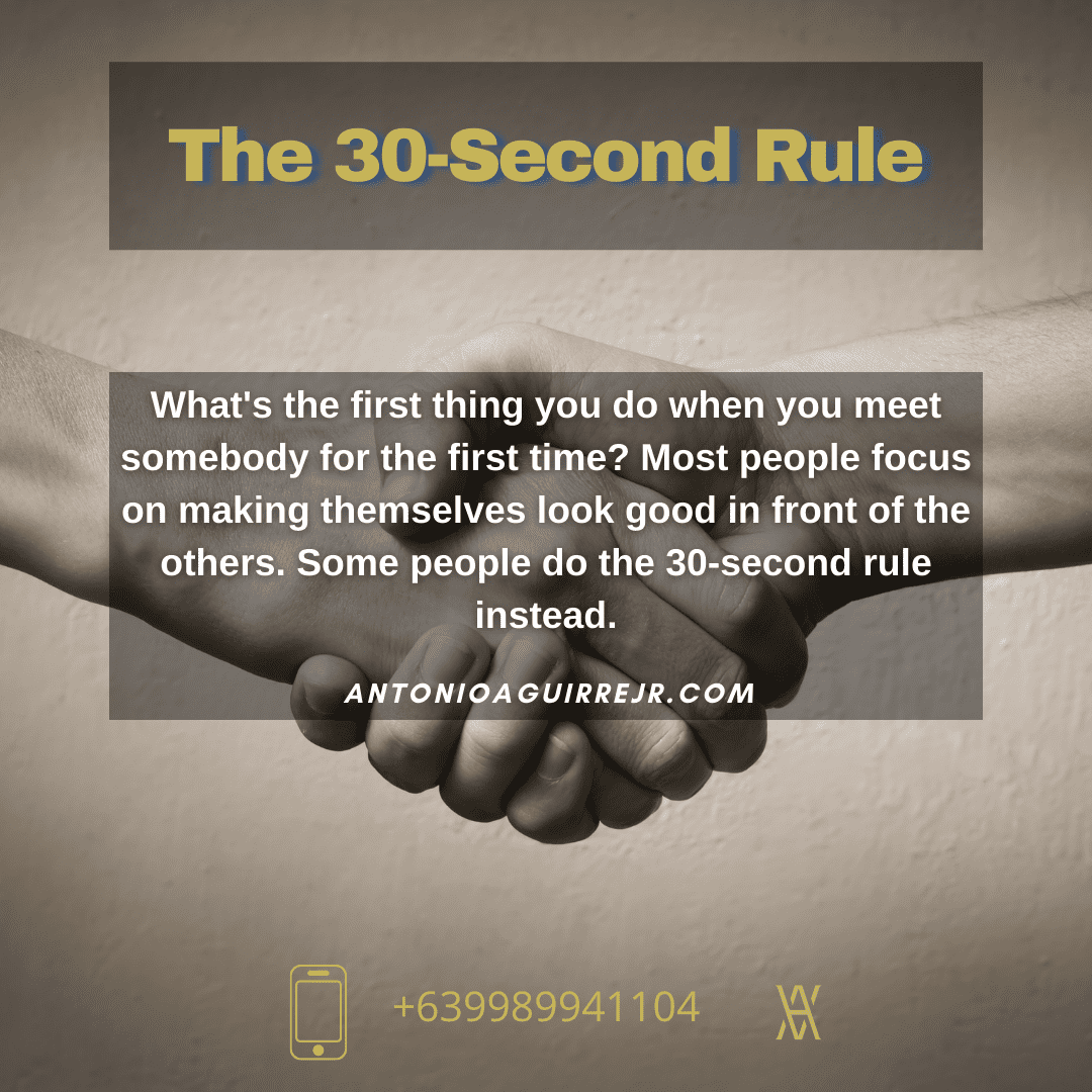 THE 30 SECOND RULE